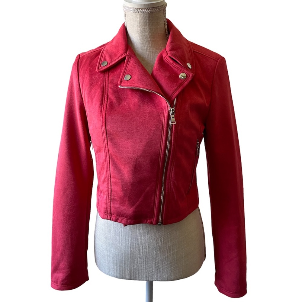 EXPRESS Moto Faux Suede Jacket - Picture 5 of 16